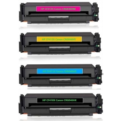 Kompet tonerów do drukarki laserowej HP CF410X Canon CRG046HK - CF413X Canon CRG046HM